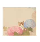 ねこなで(夏を感じるサマーなスタンプ)（個別スタンプ：15）