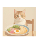 ねこなで(夏を感じるサマーなスタンプ)（個別スタンプ：24）