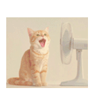 ねこなで(夏を感じるサマーなスタンプ)（個別スタンプ：32）
