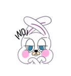 うさぎ、わりと自由。（個別スタンプ：1）