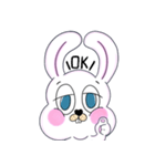 うさぎ、わりと自由。（個別スタンプ：2）