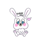 うさぎ、わりと自由。（個別スタンプ：3）