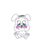 うさぎ、わりと自由。（個別スタンプ：4）