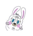 うさぎ、わりと自由。（個別スタンプ：14）