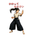 戦う女性（スタイリッシュ）（個別スタンプ：1）