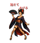 戦う女性（スタイリッシュ）（個別スタンプ：5）