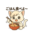 にゃいんずの白色担当・しろにゃん（個別スタンプ：34）