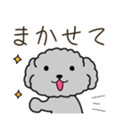 黒プードルのおでかけ旅（個別スタンプ：6）