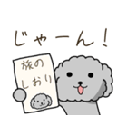 黒プードルのおでかけ旅（個別スタンプ：10）