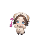 おやすみひつじガール（個別スタンプ：9）