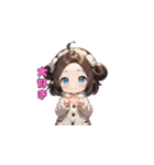おやすみひつじガール（個別スタンプ：10）