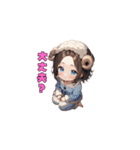 おやすみひつじガール（個別スタンプ：20）