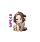 おやすみひつじガール（個別スタンプ：34）