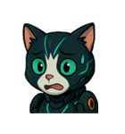 サイバー猫のぶんた（個別スタンプ：34）