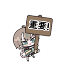 クビ絵文字（個別スタンプ：13）