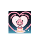 ピンクナナ「お誕生日おめでとう」（個別スタンプ：14）