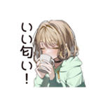 カフェ巡り★ゆるパーカーちゃん（個別スタンプ：13）