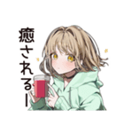 カフェ巡り★ゆるパーカーちゃん（個別スタンプ：18）