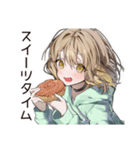 カフェ巡り★ゆるパーカーちゃん（個別スタンプ：30）