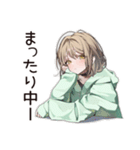 カフェ巡り★ゆるパーカーちゃん（個別スタンプ：35）