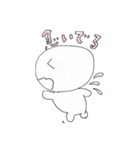 可愛くて丸い白い男の子 の「しろ」くん（個別スタンプ：22）