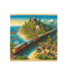 宝島観光鉄道（個別スタンプ：14）