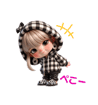 ギンガムチェック✨ギャルの日常(再販)（個別スタンプ：6）
