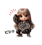 ギンガムチェック✨ギャルの日常(再販)（個別スタンプ：8）
