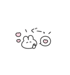 。ちまっとうさちゃん 。3（個別スタンプ：3）
