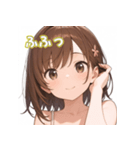 表情豊かな女の子 - かわいいスタンプ2！（個別スタンプ：3）