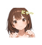 表情豊かな女の子 - かわいいスタンプ2！（個別スタンプ：5）