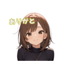 表情豊かな女の子 - かわいいスタンプ2！（個別スタンプ：12）