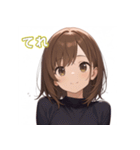 表情豊かな女の子 - かわいいスタンプ2！（個別スタンプ：16）