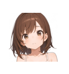 表情豊かな女の子 - かわいいスタンプ2！（個別スタンプ：21）