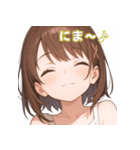 表情豊かな女の子 - かわいいスタンプ2！（個別スタンプ：24）