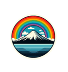 [アレンジ用]富士山どう使う？（個別スタンプ：6）