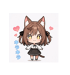 ちび猫娘日常スタンプ第3弾-毎日かわいい！（個別スタンプ：2）
