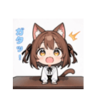 ちび猫娘日常スタンプ第3弾-毎日かわいい！（個別スタンプ：3）