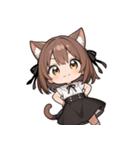 ちび猫娘日常スタンプ第3弾-毎日かわいい！（個別スタンプ：7）