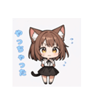 ちび猫娘日常スタンプ第3弾-毎日かわいい！（個別スタンプ：10）