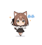 ちび猫娘日常スタンプ第3弾-毎日かわいい！（個別スタンプ：20）
