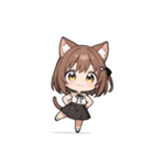 ちび猫娘日常スタンプ第3弾-毎日かわいい！（個別スタンプ：22）