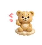 毎日使える「3Dぬいぐるみくまさん」（個別スタンプ：14）
