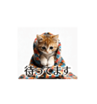 とにかく動く猫【日常/あいさつ】（個別スタンプ：5）
