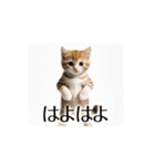 とにかく動く猫【日常/あいさつ】（個別スタンプ：8）