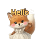 きつねちゃんです♪（個別スタンプ：1）