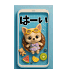 AI×チワワのくーちゃんBIGスタンプ（個別スタンプ：7）