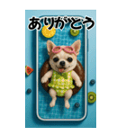 AI×チワワのくーちゃんBIGスタンプ（個別スタンプ：16）