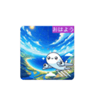 #飛行機と青い空*move（個別スタンプ：1）