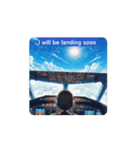 #飛行機と青い空*move（個別スタンプ：4）